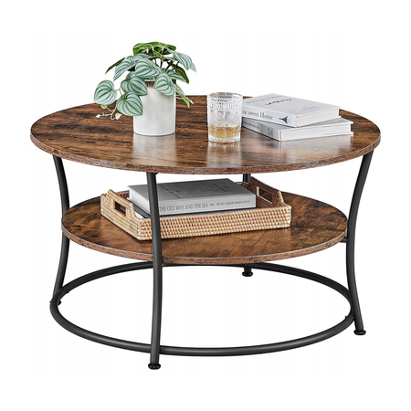 Stolik kawowy RUSSELL 10 - Ciemny brąz