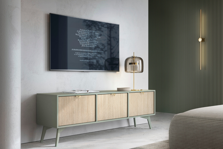 Szafka RTV VINORA 158 cm - Eukaliptus