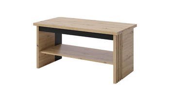 Ława NADI 115 cm Lamel - kolor Dąb artisan / czarny