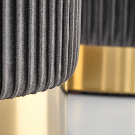 Zestaw 2 puf MARINE - Popielaty