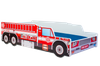 Łóżko dziecięce auto 160x80 - Wóz strażacki