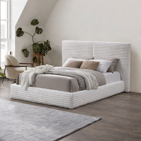 Łóżko NOTILO 160x200 cm - Kremowy