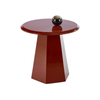 Stolik kawowy LORAL okrągły - Bordowy