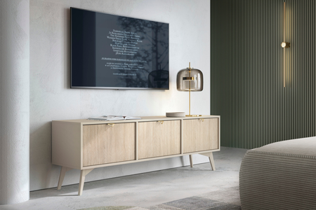 Szafka RTV VINORA 158 cm - Beż Piaskowy 