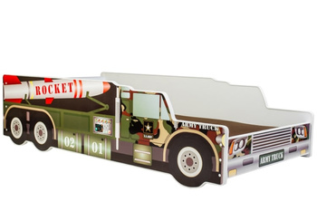 Łóżko dziecięce auto 140x70 - Rakieta