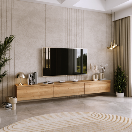 Szafka RTV NICOLE 80 cm - Dąb Craft