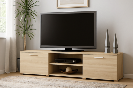 Szafka RTV RONI 150 cm - Dąb Sonoma