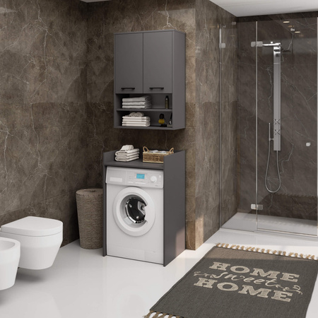 Szafka wisząca łazienkowa - Grafit Szary