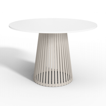 Stół okrągły VELORE 100 cm - Biały Mat