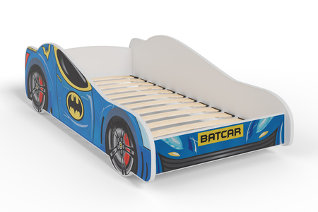 Łóżko dziecięce BATCAR 140x70 - z materacem