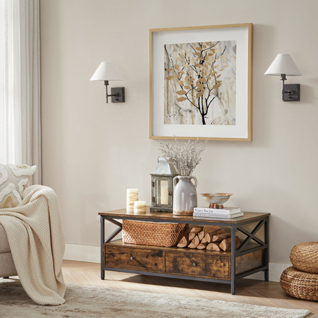 Stolik kawowy  RUSSELL 5 - Ciemny brąz