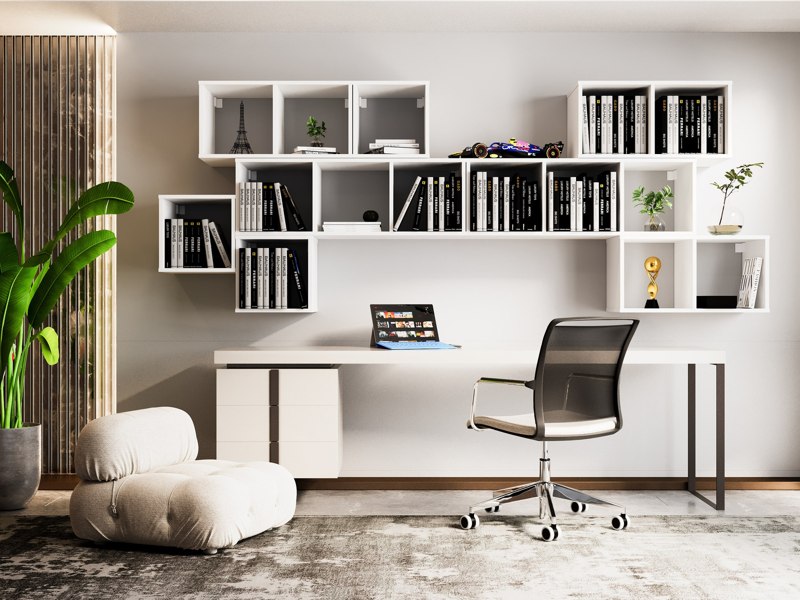 Regał modułowy MODUS biały 3x1