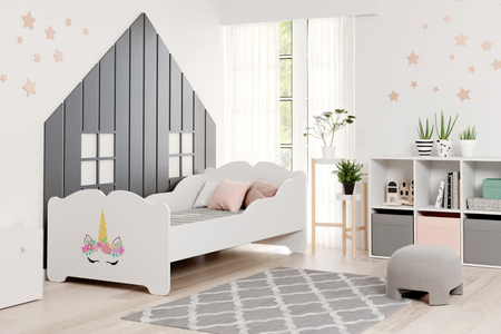 Łóżko dziecięce pojedyncze ANNA 160x80 - Jednorożec