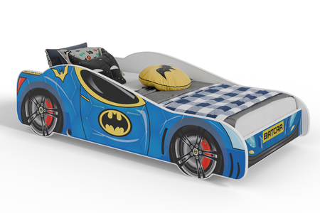 Łóżko dziecięce BATCAR 140x70 - z materacem