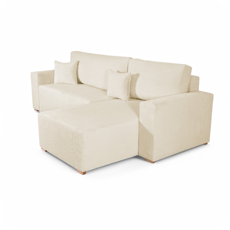 Narożnik ELVAR PRAWO/LEWO STRONNY - Kremowy