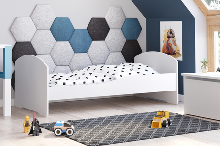Łóżko dziecięce LUK 160x80 - Biały