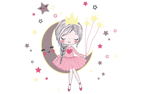 Skrzynia na zabawki DARIA - Śpiąca Księżniczka