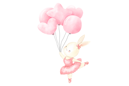 Łóżko dziecięce FALA 160x80 barierka grafika - Bunny