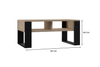 Stolik kawowy Ława MODI dwie półki - Dąb Sonoma / Czarny