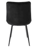Krzesło welurowe czarne 