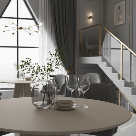 Stół okrągły VELORE 100 cm - Kaszmir