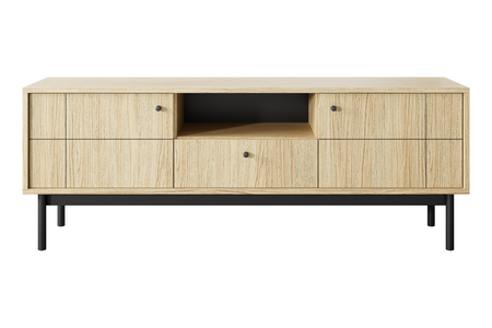 Szafka RTV SILEN 154 cm - Dąb Linea