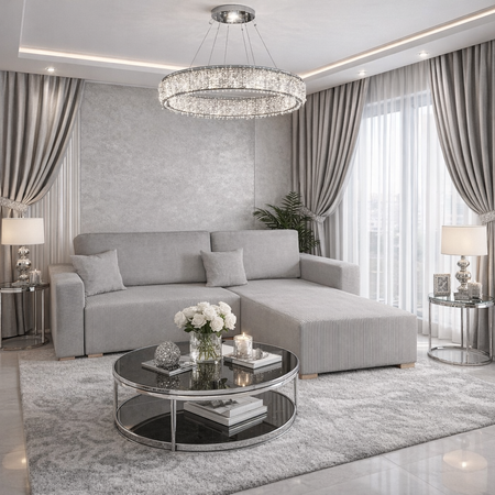 Narożnik ELVAR PRAWO/LEWO STRONNY - Szary