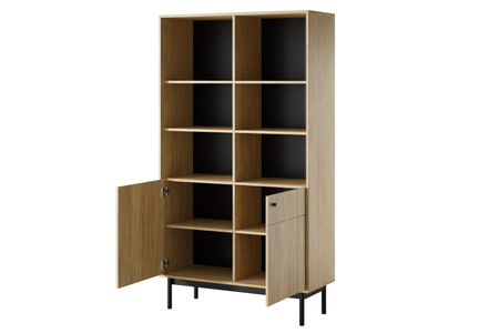 Regał SILEN 104 cm - Dąb Linea