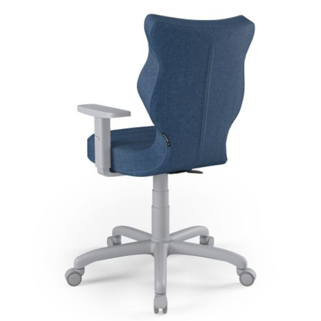 Krzesło obrotowe PRESTIO 6 - Granatowe / Noga Szara