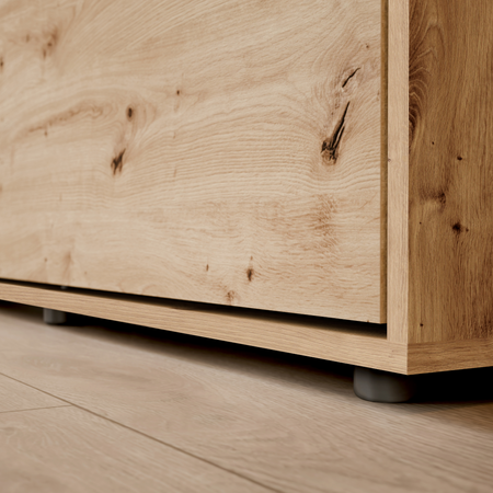 Półkotapczan pionowy rozkładany VERTO 90x200 składany w szafę - Dąb Artisan