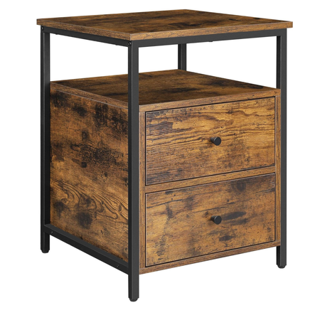 Stolik szafka RUSSELL 4  - Ciemny brąz