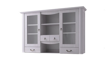 Nadstawka z witryną DANA 165 cm - kolor Sosna śnieżna