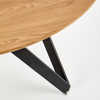 Stół okrągły MARELLO - Dąb Złoty / Czarny