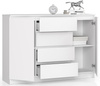 Komoda z szufladami 138 cm - Biała