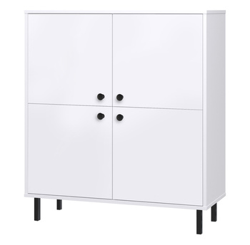 Komoda czterodrzwiowa VENUS 113x100 cm - kolor Biały