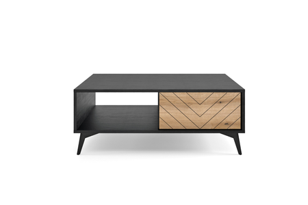 Ława MODIVA 104 cm - Dąb Evoke / Czarny