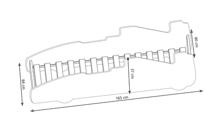 Łóżko dziecięce FORMUŁA 160 x 80 cm