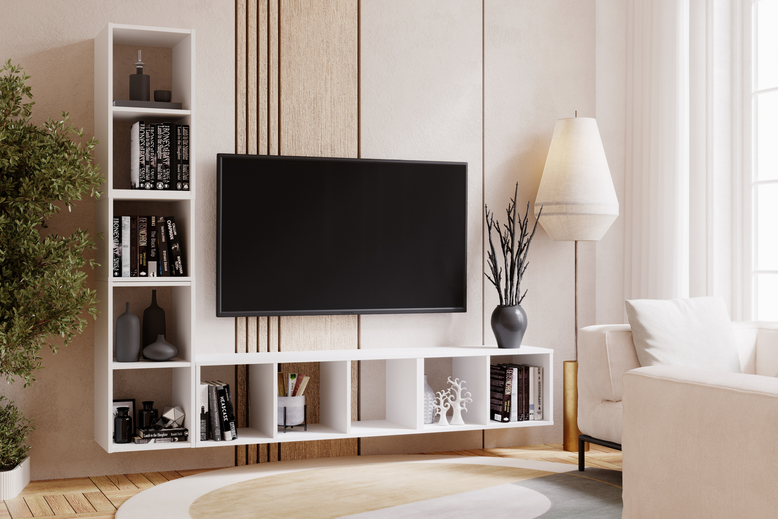 Regał modułowy MODUS biały 3x1