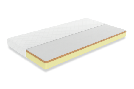 Materac pianka-kokos 160x80x10 cm pikowany pokrowiec
