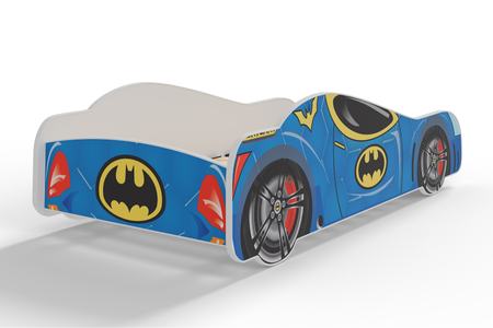 Łóżko dziecięce BATCAR 140x70 - z materacem