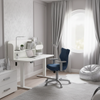 Biurko elektryczne ELISS 6 z nadstawką 100x65 cm - Biały / Biały
