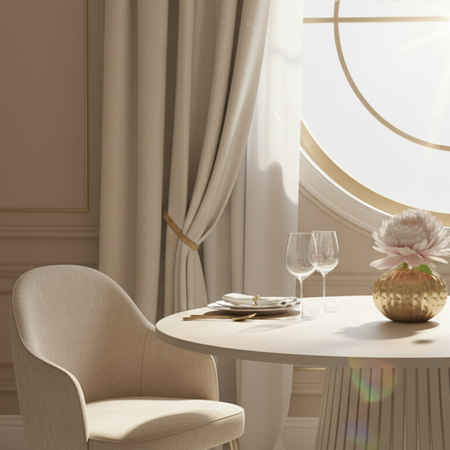 Stół okrągły VELORE 75 cm - Kaszmir