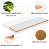Materac pianka-kokos ALOE VERA 140x70x8 cm pikowany pokrowiec