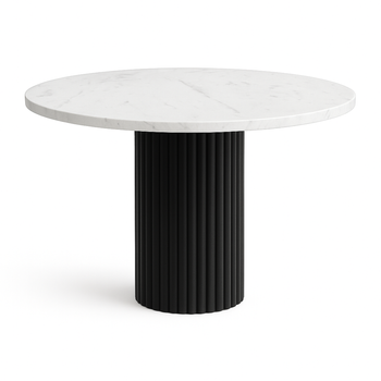 Stół okrągły VENTI 75 cm - Biały Marmur
