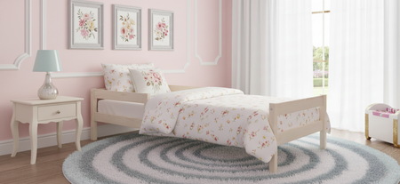 Łóżko dziecięce PRIMO 140x70 z barierką – Ekologiczne Drewno