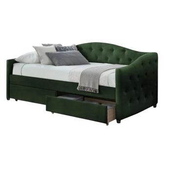 Łóżko LENORIA 90x200 cm - Zielony