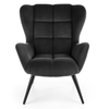 Fotel wypoczynkowy MADISON - Czarny