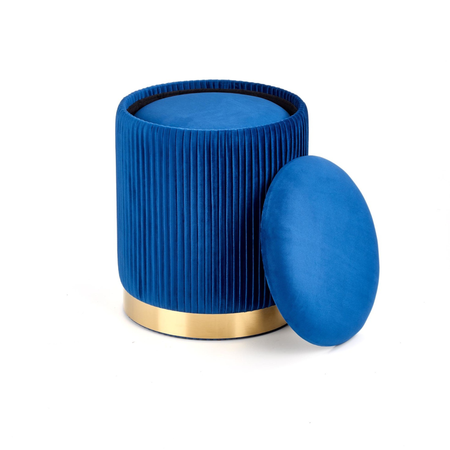 Zestaw 2 puf MARINE - Granatowy