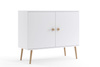 Komoda MELI dwudrzwiowa skandynawska - kolor Biały