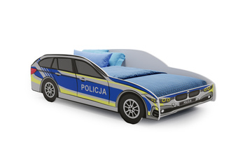Samochód łóżko dziecięce auto Policja 160x80